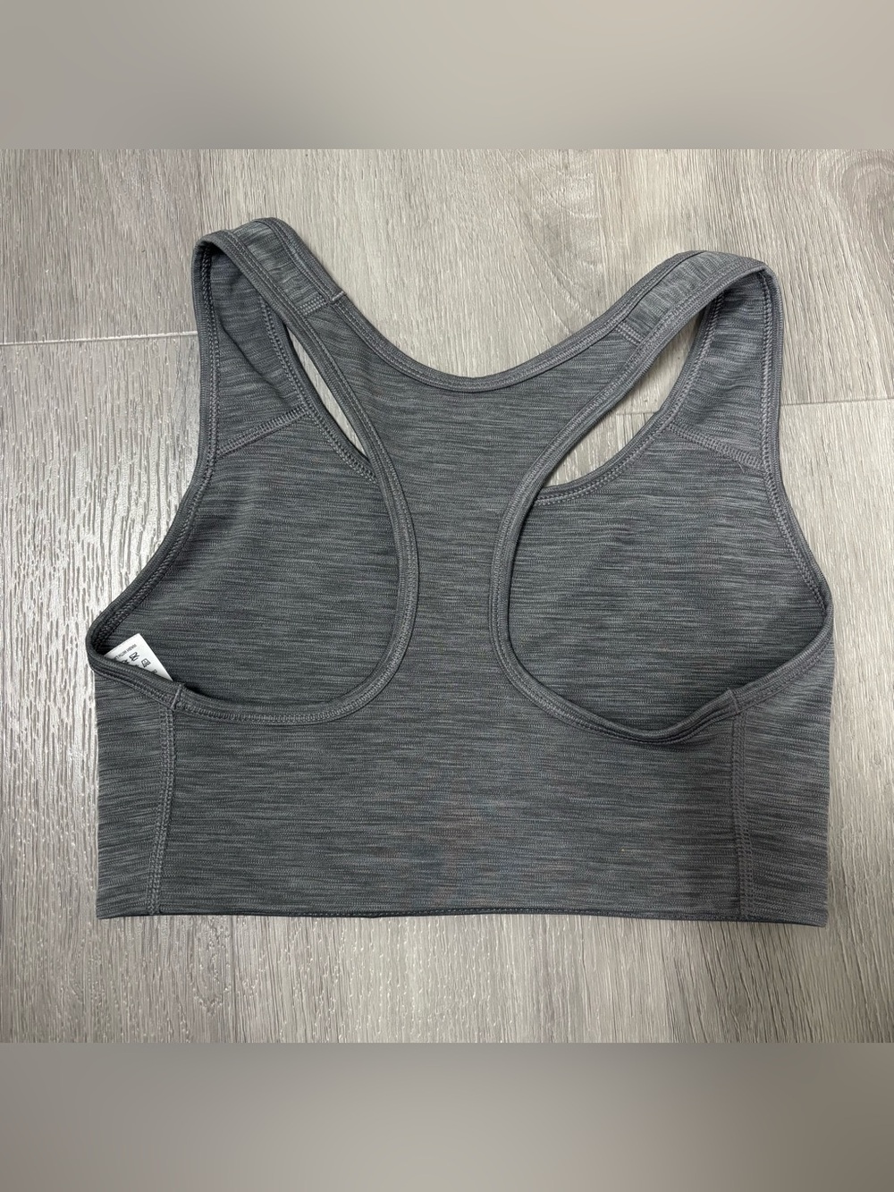 Nike Dri Fit  Grey Racerback Sports Bra Size Medium - Picture 2 of 4